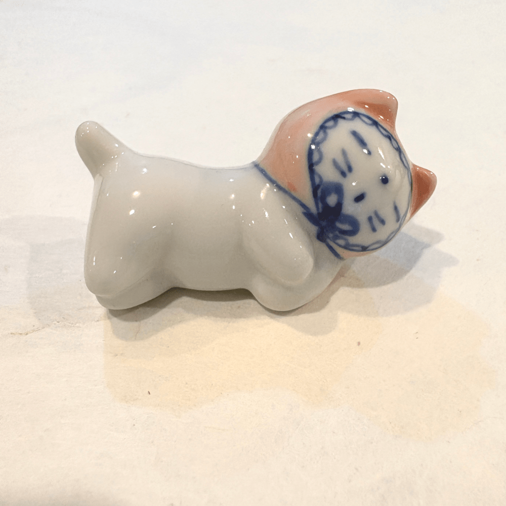Gatito de cerámica artesanal japonesa de Seto (w)6