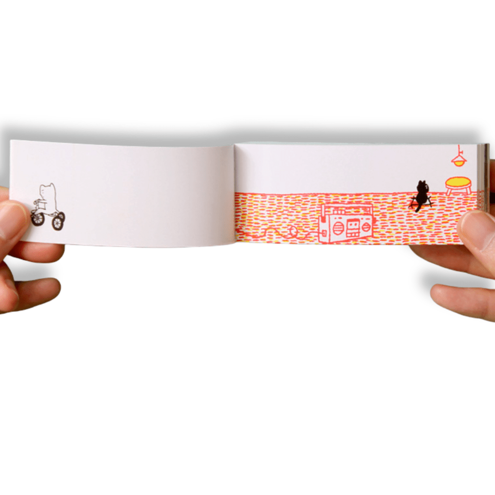 Flipbook japonés A kitten´s way of greeting5