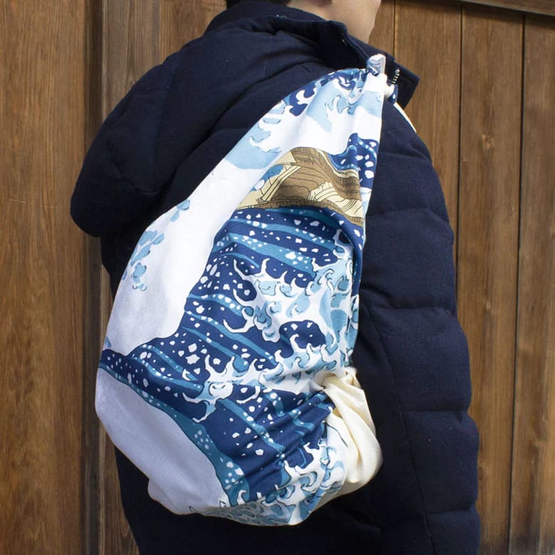 Furoshiki japonés 104 cm Ukiyo-e | The great wave off Kanagawa2