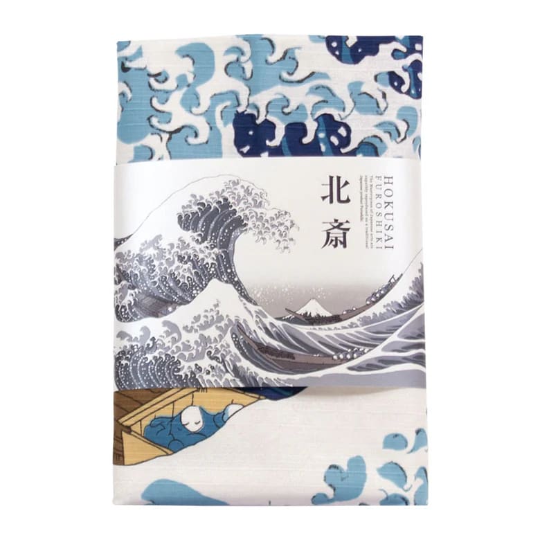 Furoshiki japonés 104 cm Ukiyo-e | The great wave off Kanagawa3