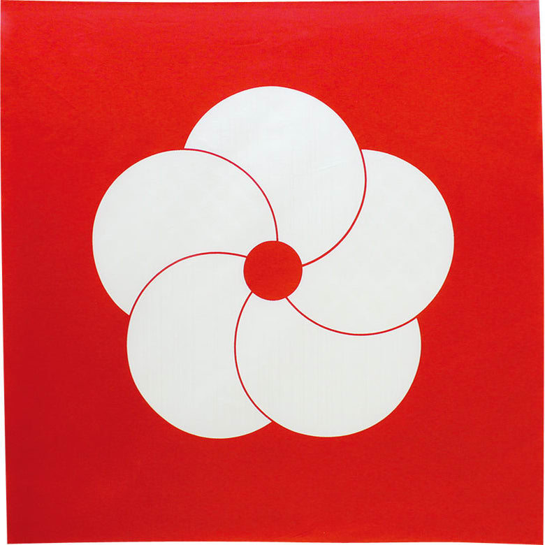 Furoshiki japonés 70 cm Hare tsutsumi | Pine Bamboo Plum Red1