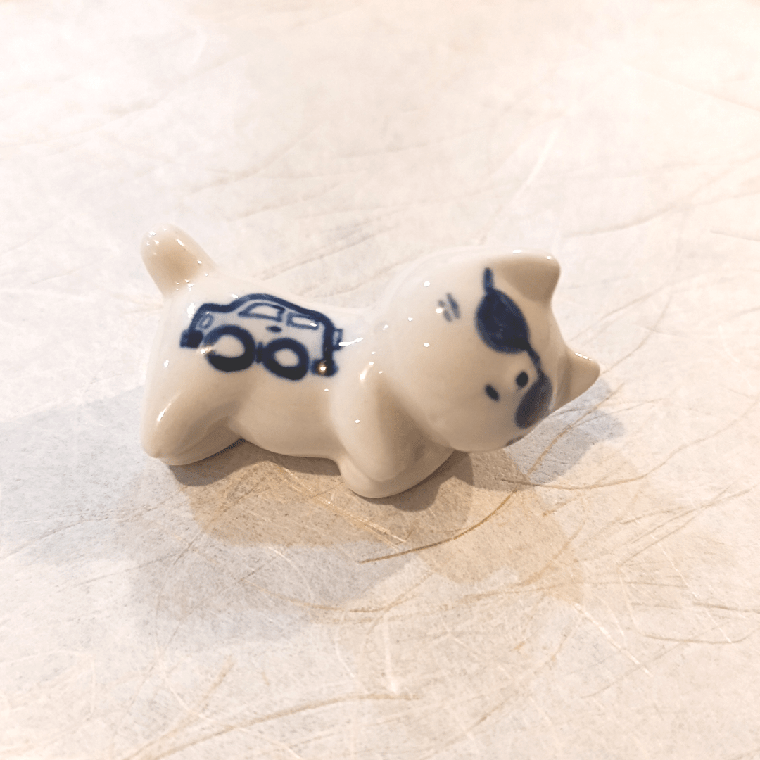 Gatito de cerámica artesanal japonesa de Seto (w)28