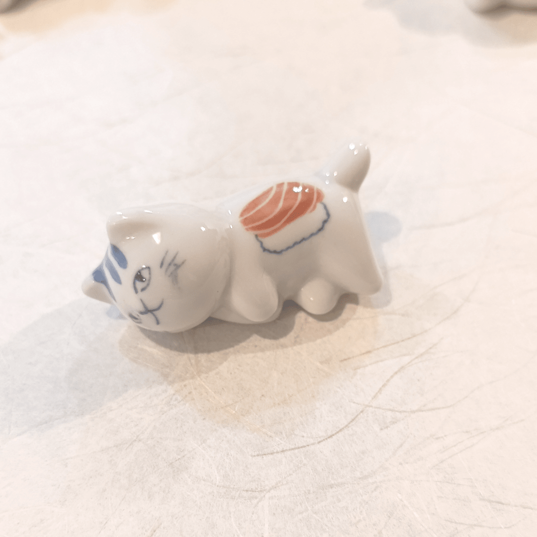 Gatito de cerámica artesanal japonesa de Seto (w)29