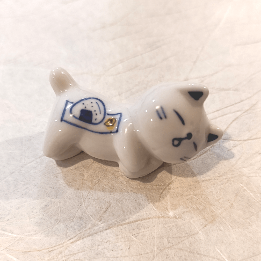 Gatito de cerámica artesanal japonesa de Seto (w)32