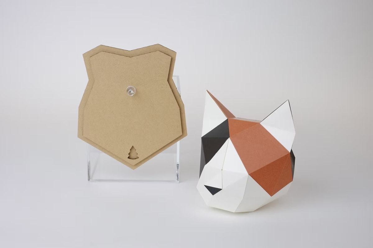 Gato Calico 3D M - Armable WALL KAKUKAKU2