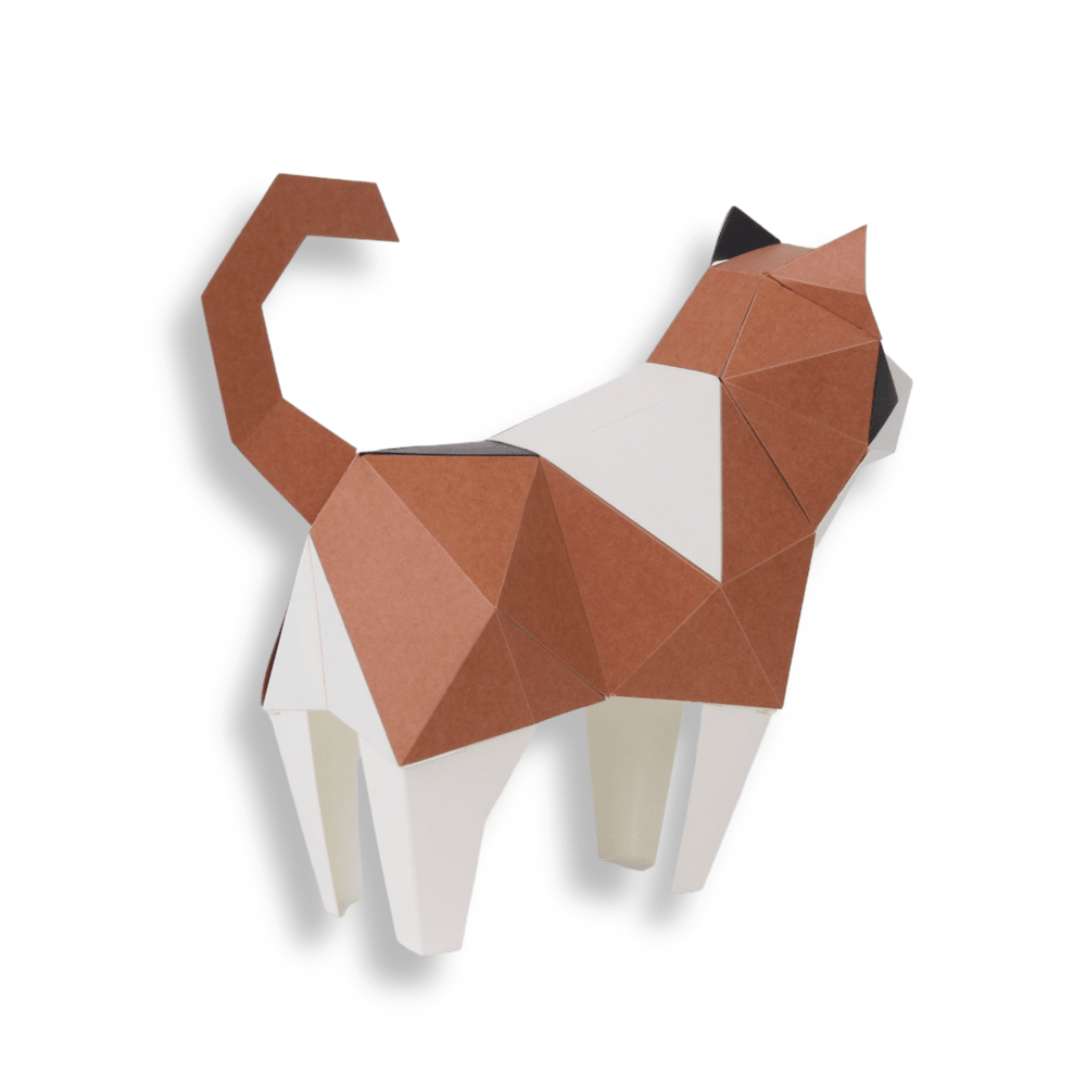 Gato cálico 3D tiny armable2