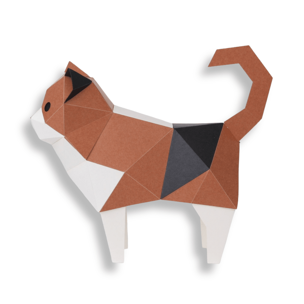 Gato cálico 3D tiny armable4