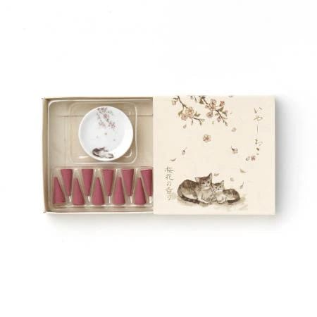 Incienso japonés Cone set Flores de Cerezo – Iyashi Neko2