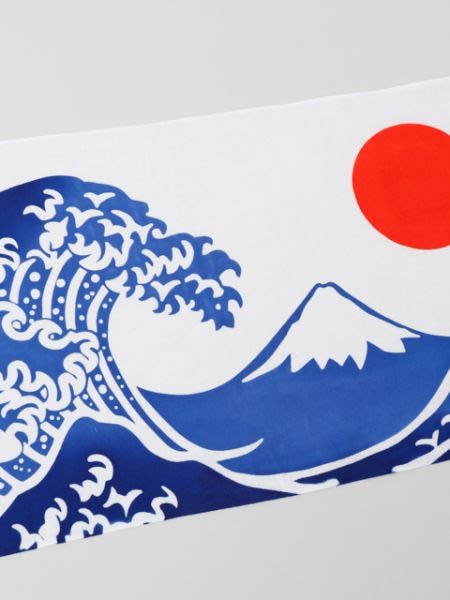 Tenugui japonés: La gran ola de Kanagawa – Hokusai2