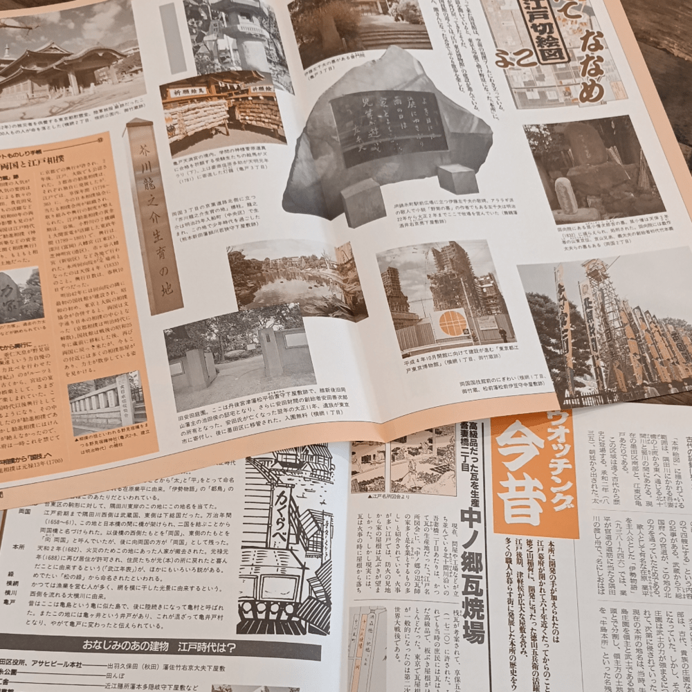 Mapa histórico desplegable de Edo – Honjo4