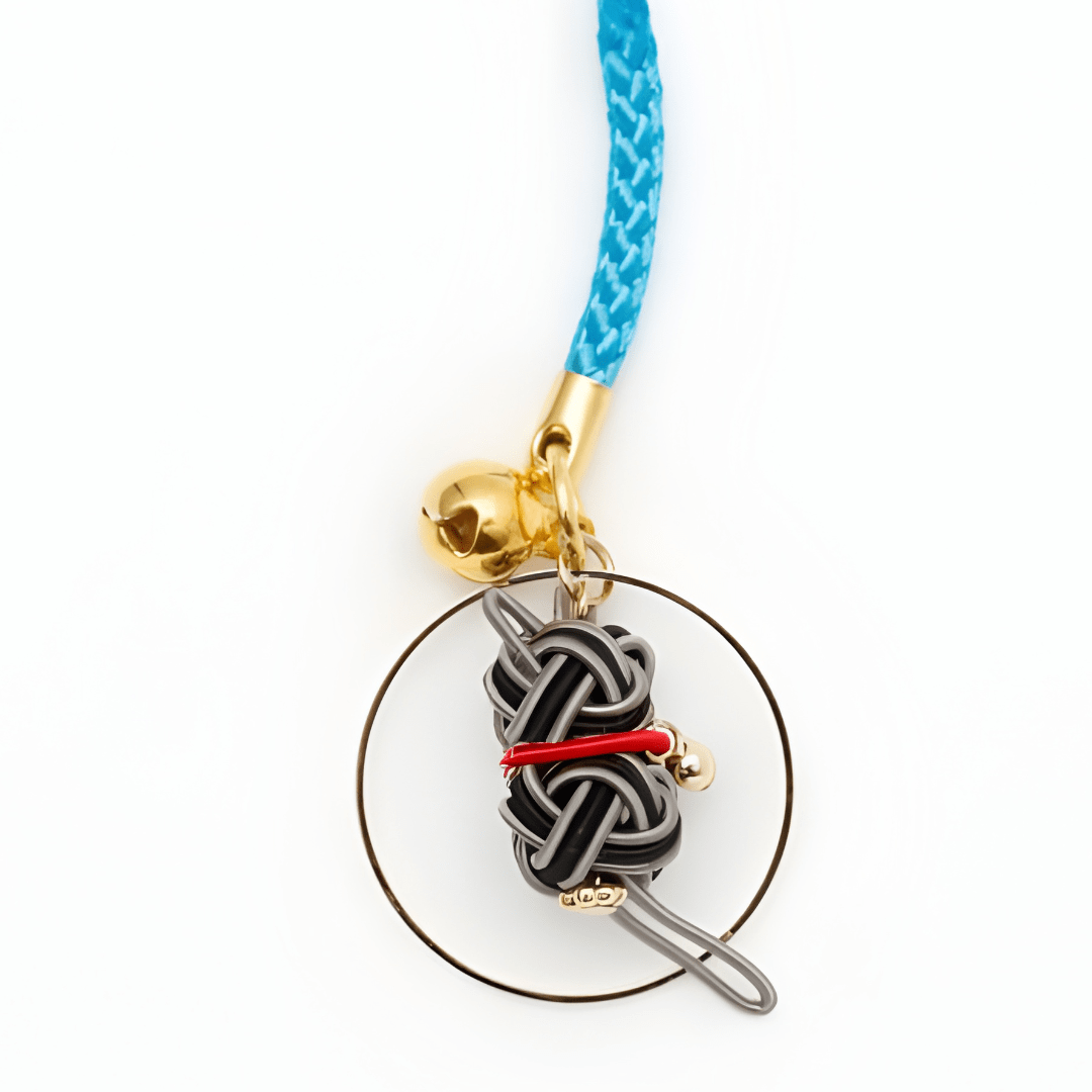 Strap japonés de gato en mizuhiki – Kaya1