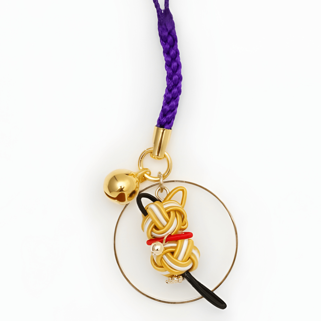 Strap japonés de gato en mizuhiki – Kaya2