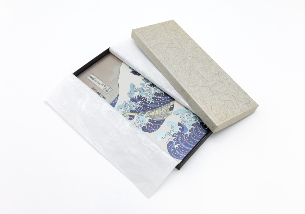 Biombo japonés glittering de lujo: La Gran Ola de Kanagawa – Hokusai3