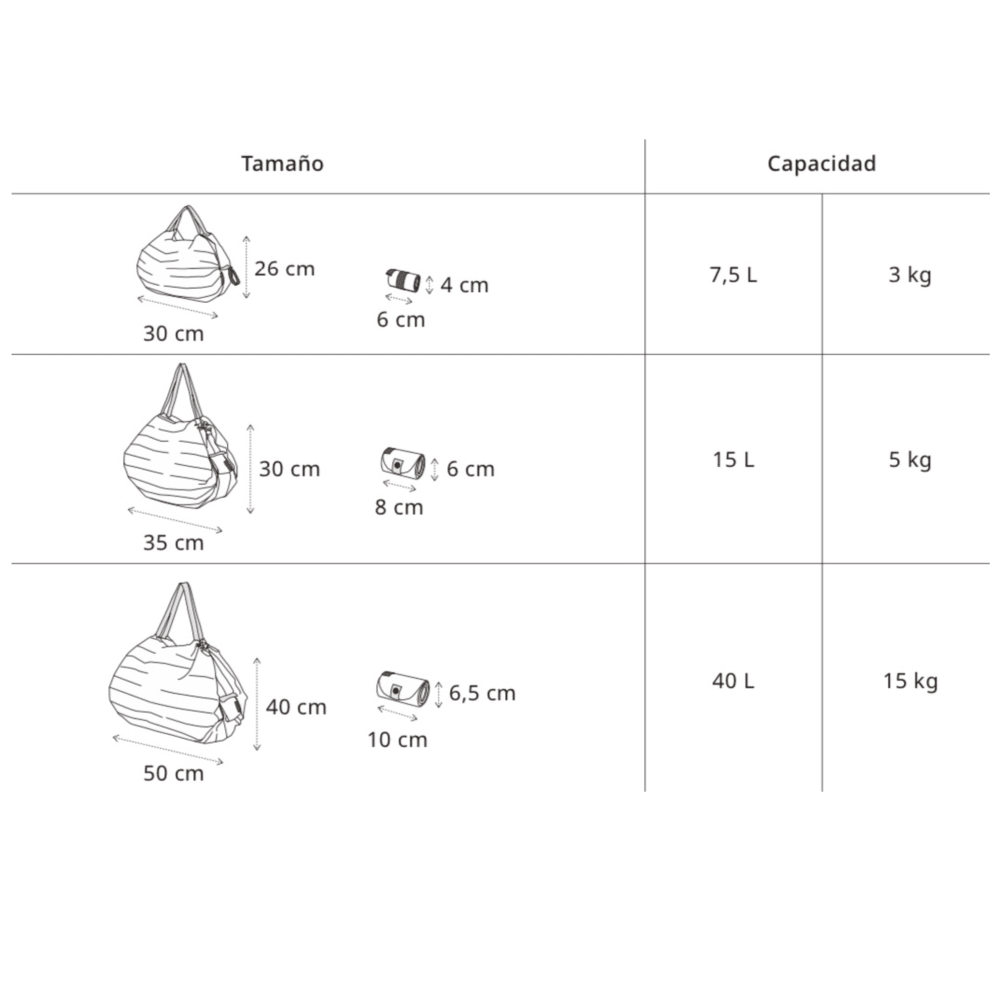 Shupatto bolsa plegable small4