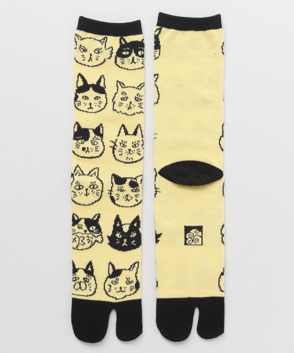 Media Tabi japonesa (25–28 cm): Neko no Okao (gato)1