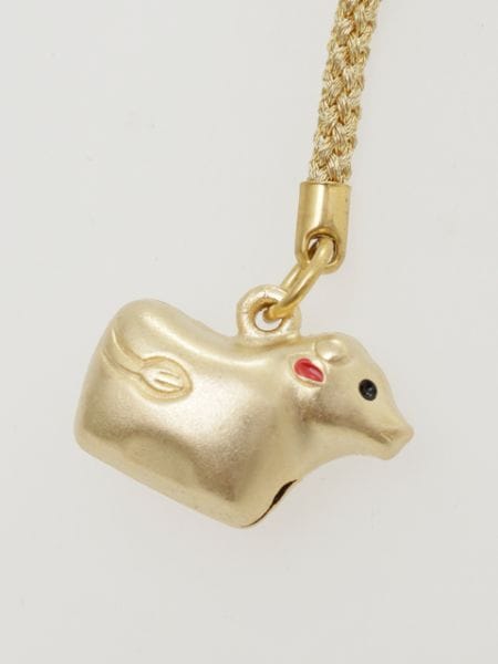 Strap o colgante japonés dorado de zodiaco japonés2