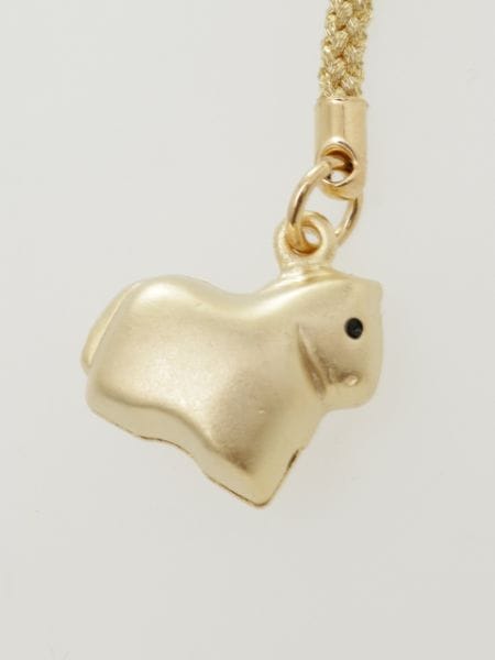 Strap o colgante japonés dorado de zodiaco japonés3