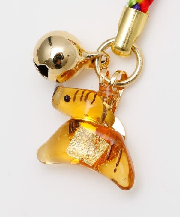 Strap o colgante japonés del zodiaco con hoja de oro4