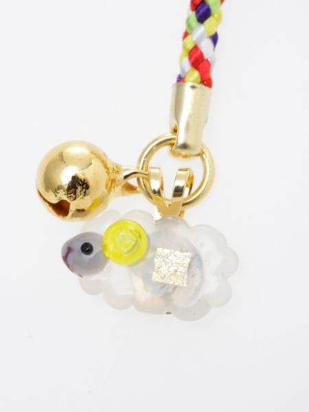 Strap o colgante japonés del zodiaco con hoja de oro5