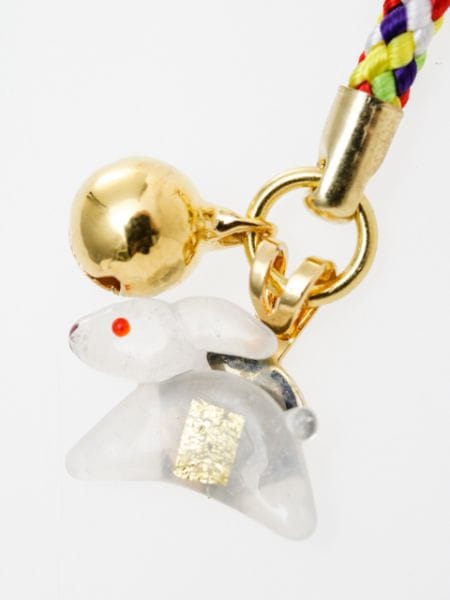 Strap o colgante japonés del zodiaco con hoja de oro6