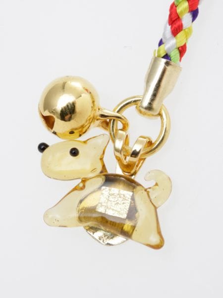 Strap o colgante japonés del zodiaco con hoja de oro12