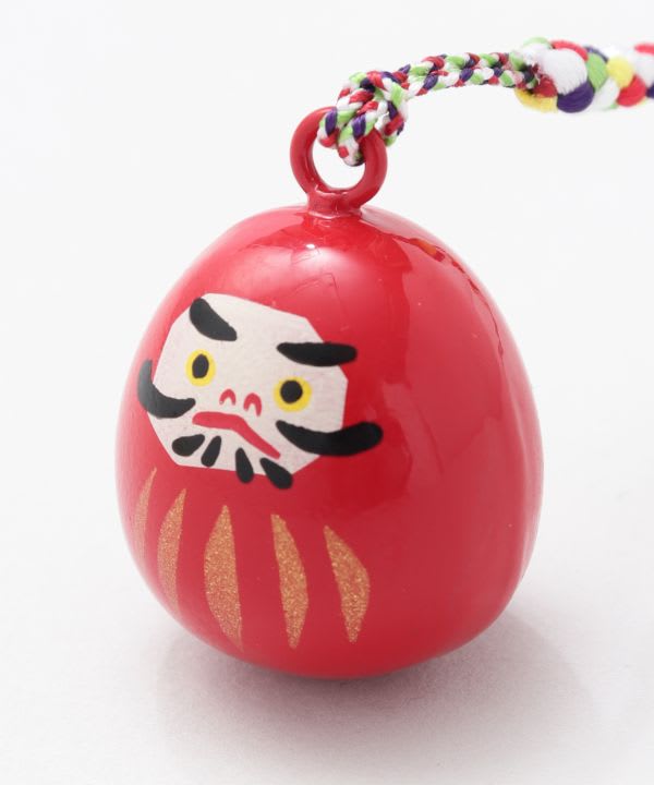 Strap japonés de metal (Netsuke) Daruma