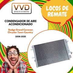 CONDENSADOR A/A CHRYSLER TOWN & COUNTRY 2008/2016 DODGE GRAND CARAVAN 2008/2020