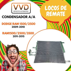 CONDENSADOR A/A DODGE RAM 1500 09/10 2500 09/10 RAM1500 11/15 2500 11/15 3500 11/15