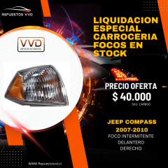 FOCO INTERMITENTE DEL. DER. JEEP COMPASS 2007/2010
