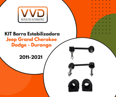 KIT BARRA ESTABILIZADORA JEEP GRAND CHEROKEE DODGE DURANGO 2011/2021 TODAS LAS CILINDRADAS 4