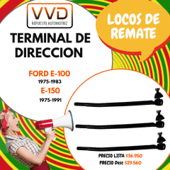 TERMINAL DIRECCION IZQUIERDO INTERIOR FORD E-100 1975/1983 E-150 1975/1991