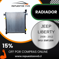 RADIADOR JEEP LIBERTY 3.7 2008/2012 2