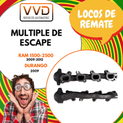 MULTIPLE ESCAPE DER. DODGE DURANGO 2009 RAM 1500-2500 2009/2012