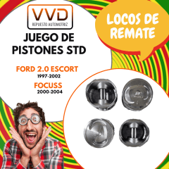 JUEGO PISTONES STD. FORD 2.0 ESCORT 1997/2002 FOCUS 2000/2004