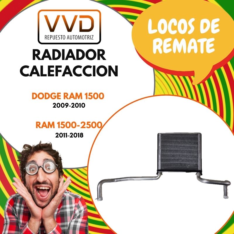RADIADOR CALEFACCION DODGE RAM 1500-2500-3500 2009/2010 RAM 1500-2500-3500 2011/20181