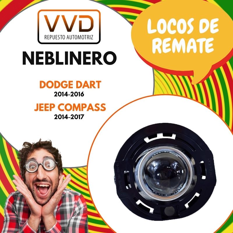 NEBLINERO DELANTERO D/I DODGE DART 2014/2016 JEEP COMPASS 2014/20171
