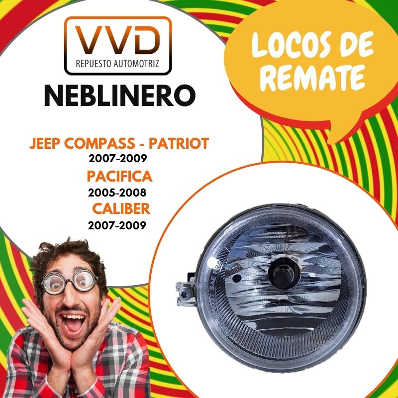 NEBLINERO DELANTERO DER/IZQ CHRYSLER PACIFICA 2005/2008 DODGE CALIBER 2007/2009 JEEP COMPASS 2007/20091