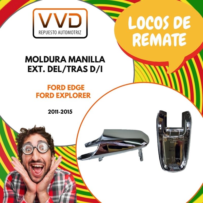 MOLDURA MANILLA EXTERNA DELANTERA/TRASERA DERECHA/IZQUIERDA FORD EDGE 2011/2015 EXPLORER 2011/20151