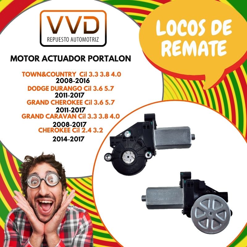 MOTOR PUERTA TRASERA CHRYSLER TOWN & COUNTRY 2008/2016 DODGE DURANGO JEEP GRAND CHEROKEE 2011/20171