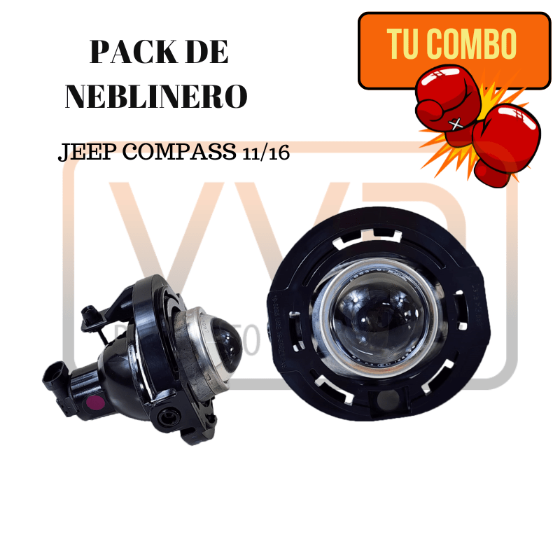 PACK NEBLINEROS DELANTERO DERECHO Y IZQUIERDO JEEP COMPASS 2011/20161