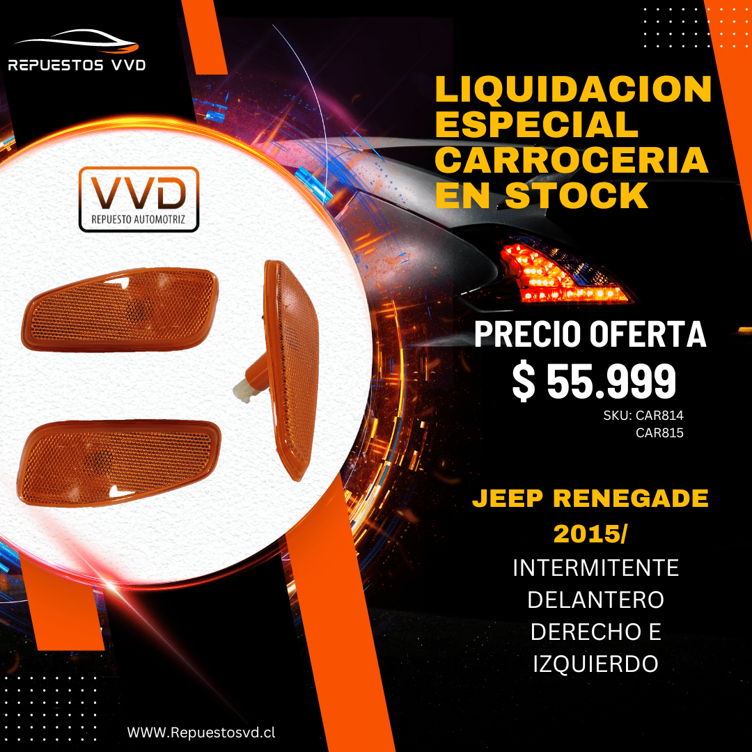 FOCOS INTERMITENTES DELANTEROS D/I JEEP RENEGADE 2015/20201