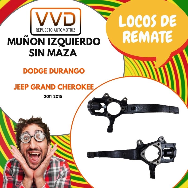 MUÑON DIRECCION SIN MAZA DODGE DURANGO 2011/2015 JEEP GRAND CHEROKEE 2011/20151