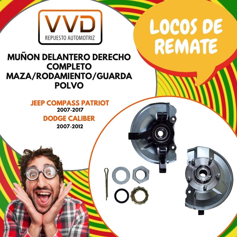 MUÑON DIRECCION DERECHO COMPLETO DODGE CALIBER 2007/2012 JEEP COMPASS - PATRIOT 2007/20171