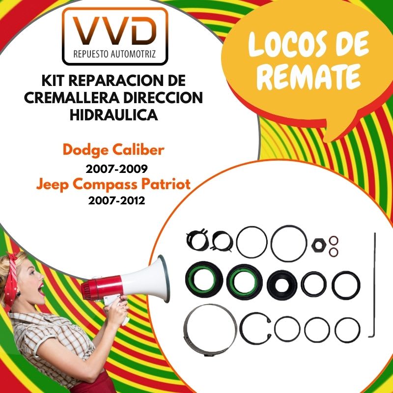 KIT REPARACION CREMALLERA DE DIRECCION DODGE CALIBER 2007/2009 JEEP COMPASS - PATRIOT 2007/20121