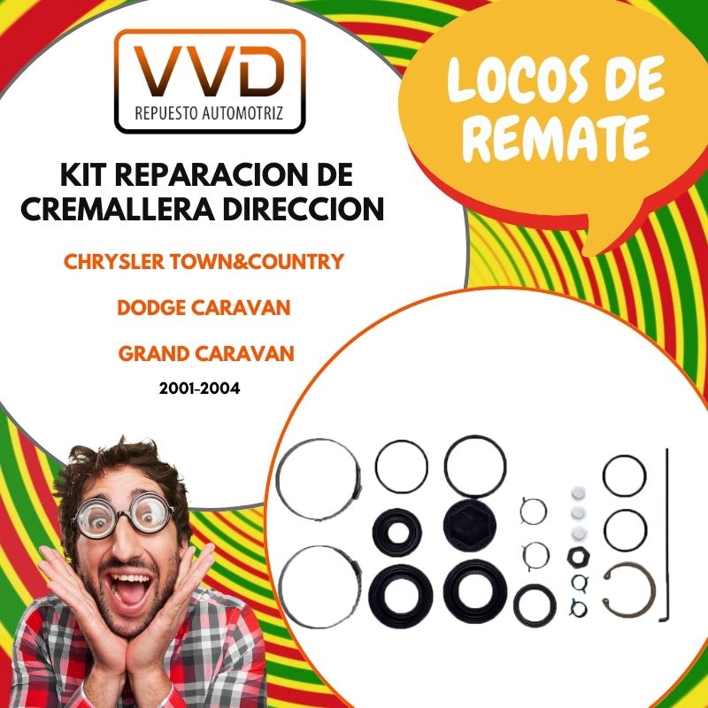 KIT REPARACION CREMALLERA DIRECCION CHRYSLER TOWN & COUNTRY 2001/2004 DODGE CARAVAN 2001/2004 DODGE GRAND CARAVAN 2001/20041