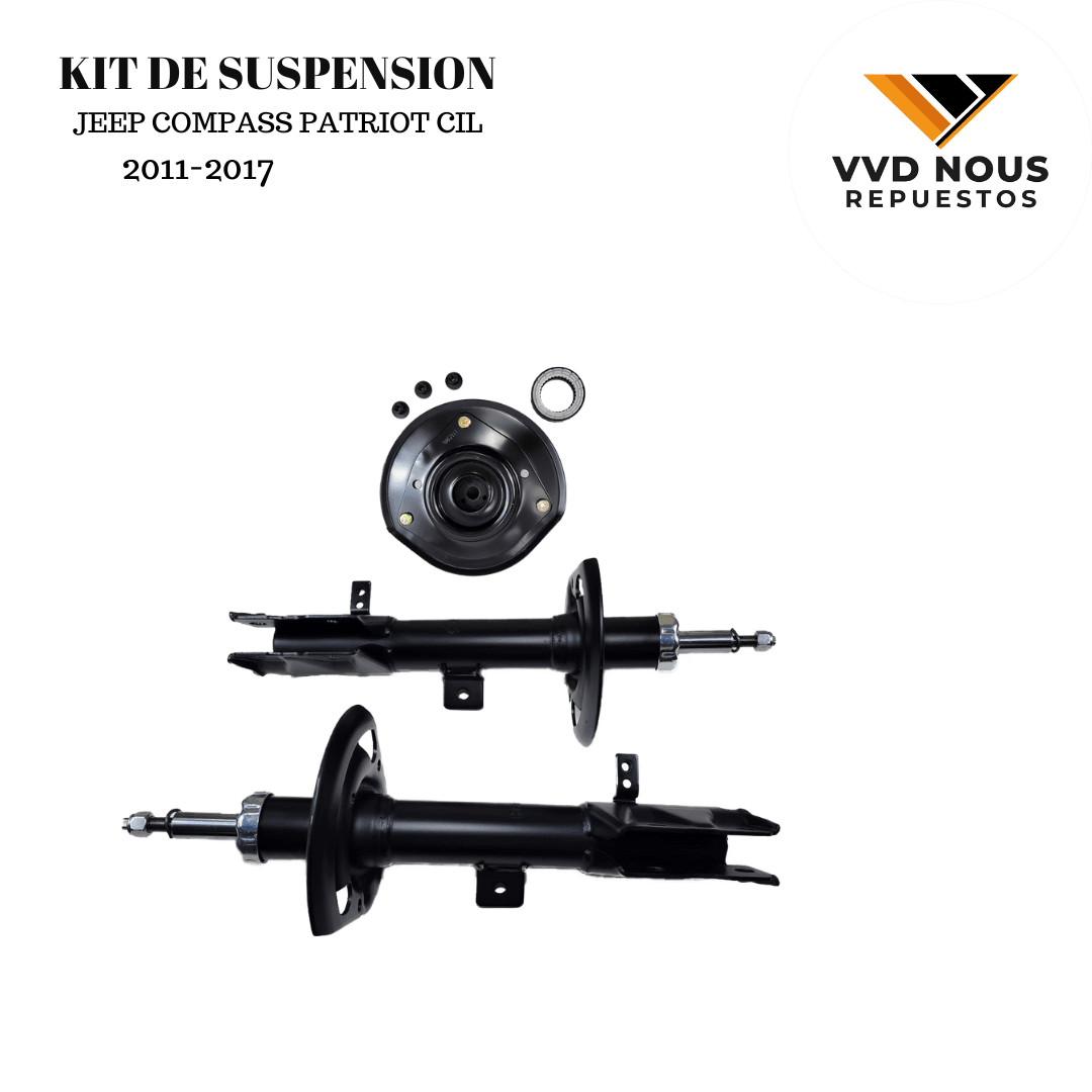 JUEGO DE AMORTIGUADORES CON CAZOLETA DELANTEROS  JEEP COMPASS PATRIOT 11/171
