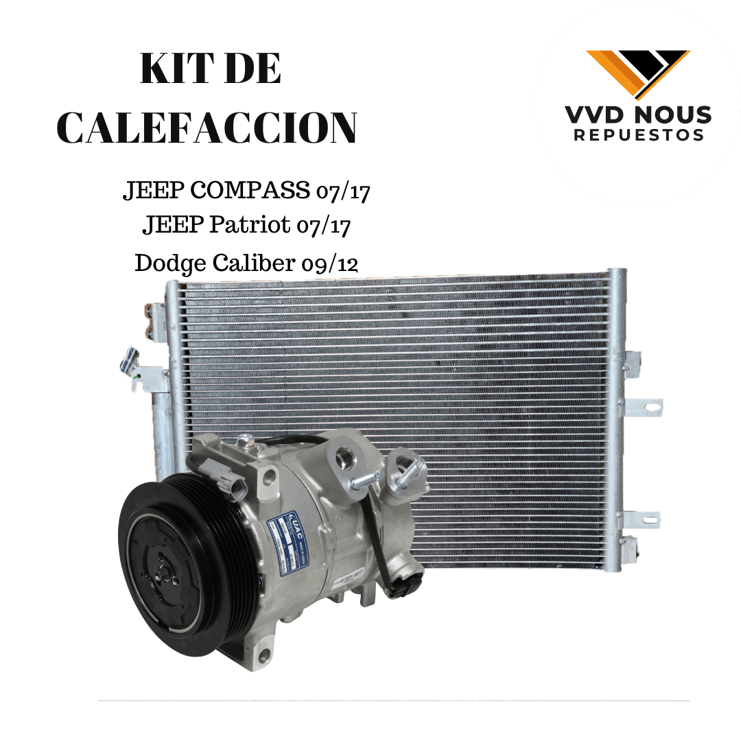 COMPRESOR Y CONDENSADOR DE AIRE ACONDICIONADO JEEP COMPASS JEEP PATRIOT DODGE CALIBER1