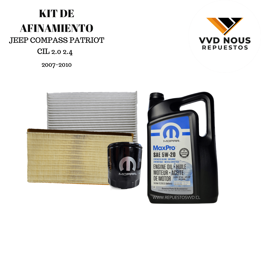 KIT DE AFINAMIENTO JEEP COMPASS / JEEP PATRIOT / DODGE CALIBER 07/101