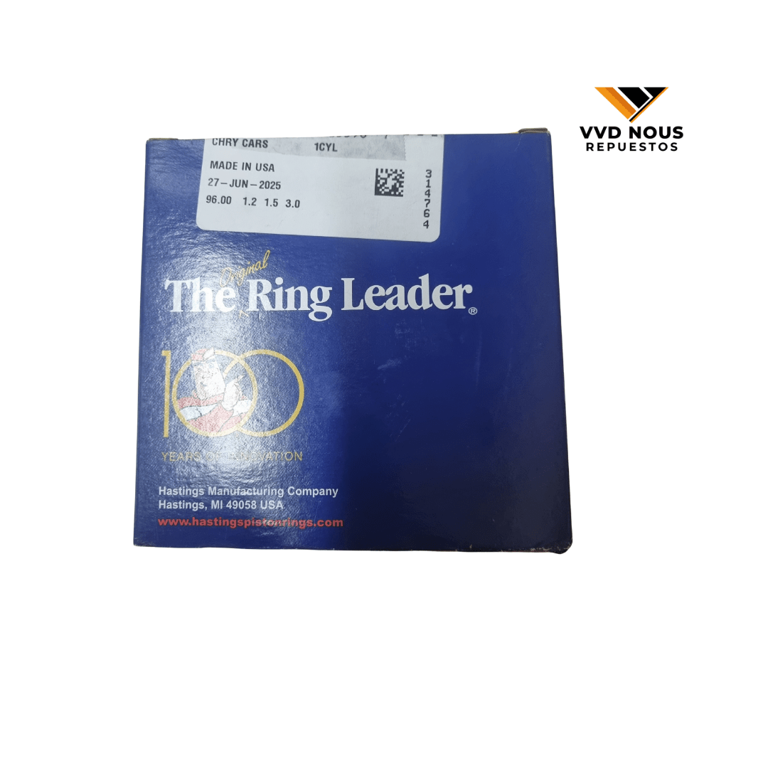 JUEGO ANILLOS PARA 1 PISTON STDAR MOTOR 3.8 - 3.51