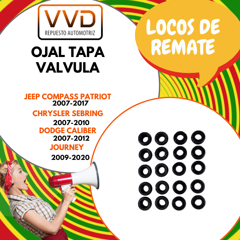 OJAL TAPA VALVULAS DODGE CALIBER 2007/2012 JOURNEY 2009/2020 JEEP COMPASS - PATRIOT 2007/20171